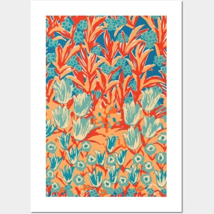 Retro Tulips Posters and Art